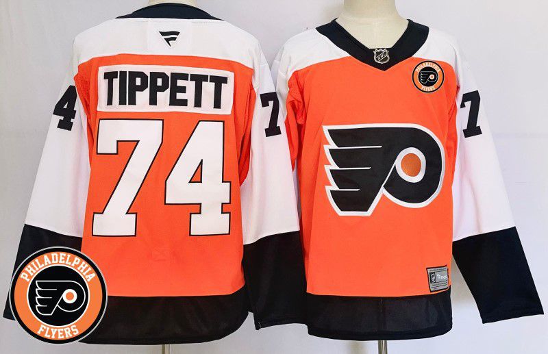 Men Philadelphia Flyers #74 Tippett Orange Fanatics 2025 NHL Jersey style 2->philadelphia flyers->NHL Jersey